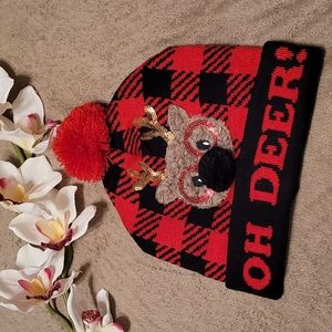 "Oh Deer" PomPom Hat